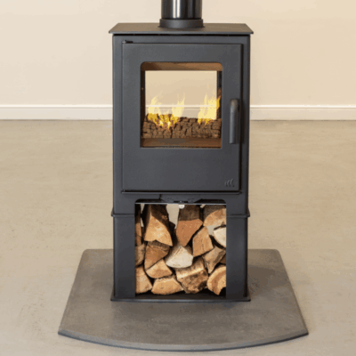 Mendip Loxton 8 SE Double Sided with Logstore Woodburning Stove