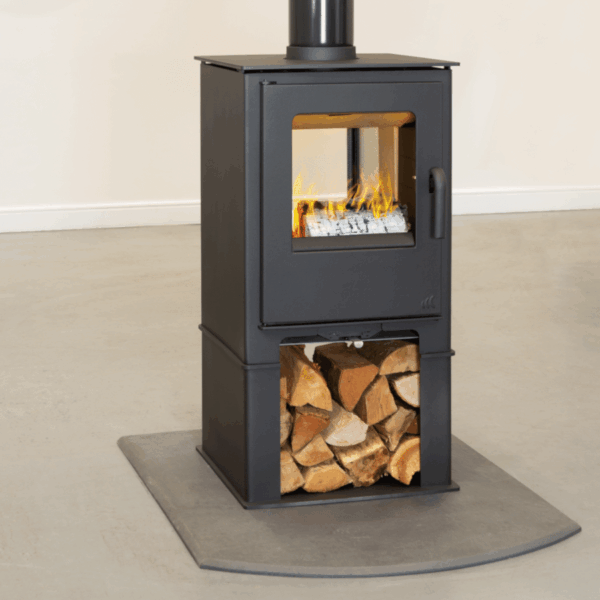 Mendip Loxton 8 SE Double Sided with Logstore Woodburning Stove - Image 2