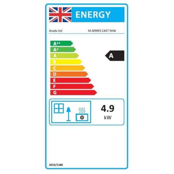 Arada M Series 5 Cast Door Woodburning Stove - Image 2