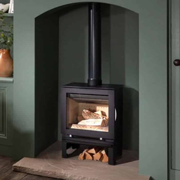 Arada M Series 5 Steel Door Widescreen Woodburning Stove - Image 4
