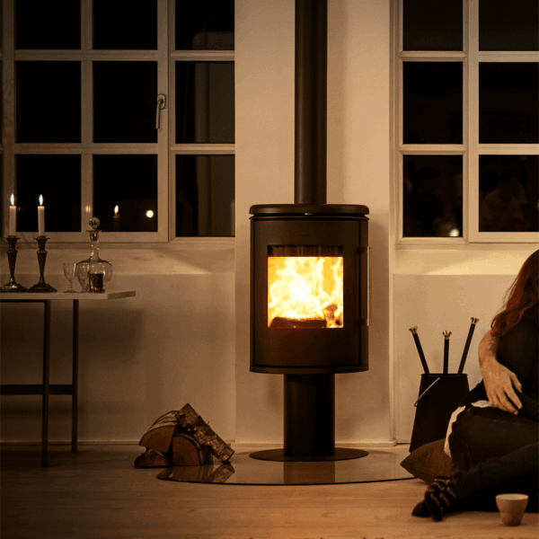 Morso 6848 Woodburning Stove with Pedestal Base - Image 2