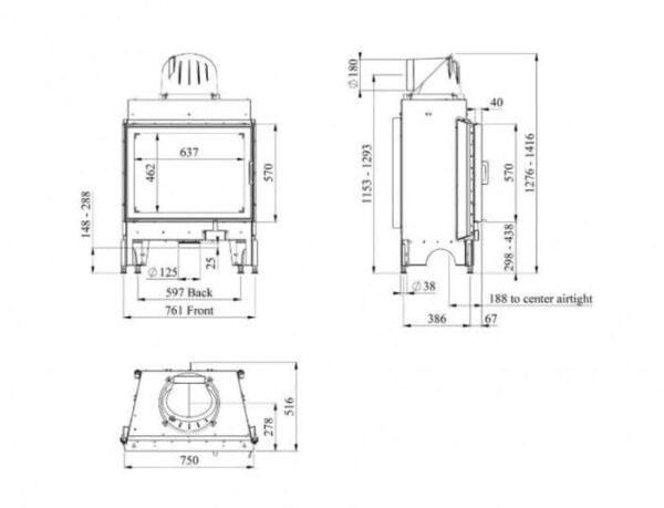 Morso S101-11 Insert Woodburning Stove - Image 3