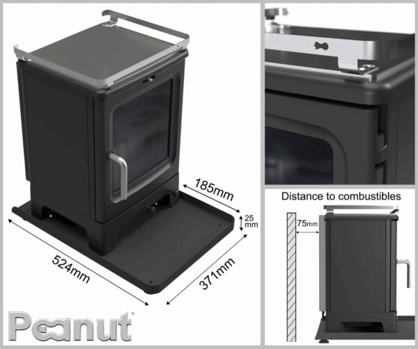 Saltfire Peanut 3 Marine Wood Burning Stove - Image 4
