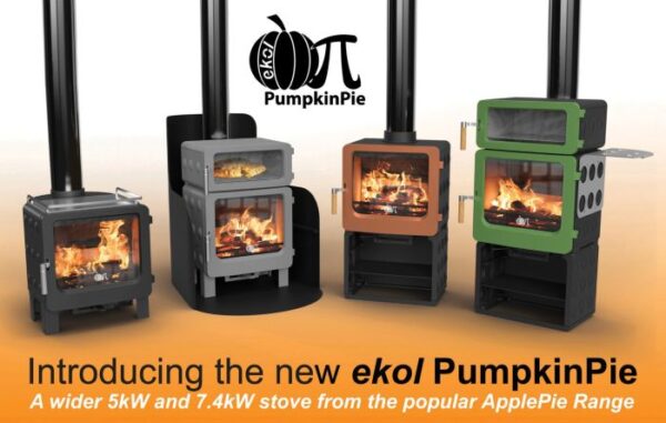 Ekol PumpkinPie Stack Multifuel/Woodburning Stove - Image 4