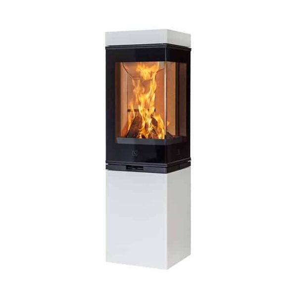 Scan 80-1 Prism Gloss White Woodburning Stove - Image 3