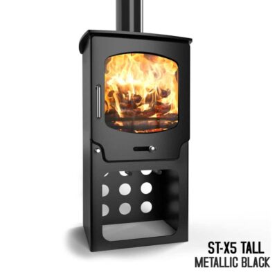 Saltfire ST-X5 Tall Wood Burning & Multi-Fuel Stove