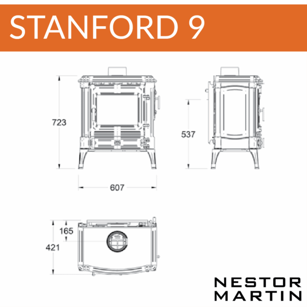 Nestor Martin Stanford 80 Multifuel Stove - Image 2
