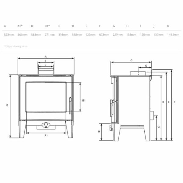 Stovax Futura 5 Multifuel Stove - Image 8