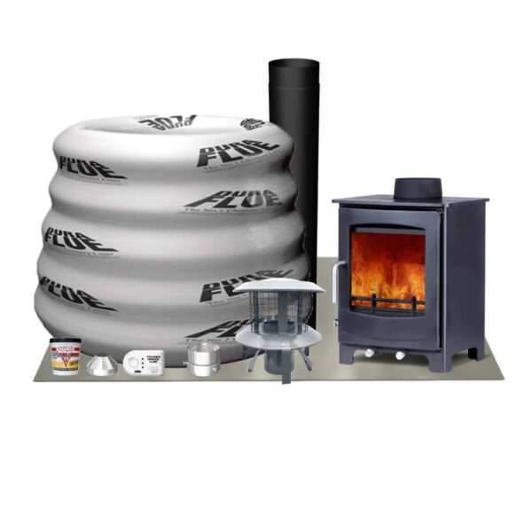 Woodford Turing 5 Multifuel Stove Including Fitters Pack - Image 2