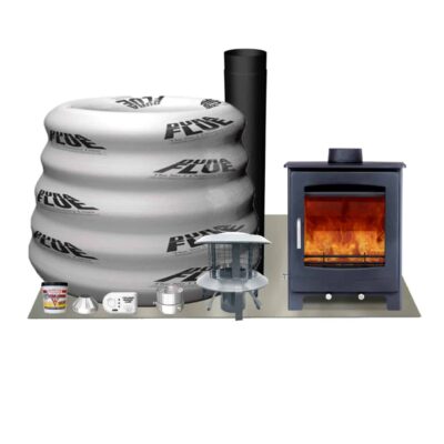 Woodford Turing 5X Multifuel Stove Including Fitters Pack
