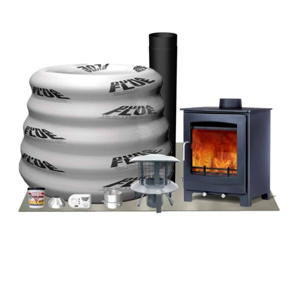 Woodford Turing 5X Multifuel Stove Including Fitters Pack - Image 2