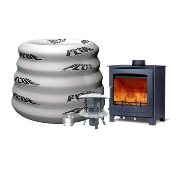 Woodford Turing 5XL Wide Multifuel Stove Including Basic Pack - Image 2