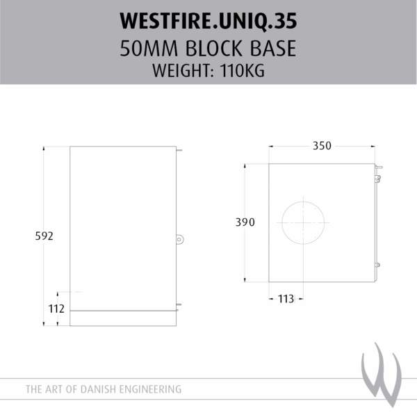Westfire Uniq 35 SE Woodburning/Multifuel Stove - Image 3