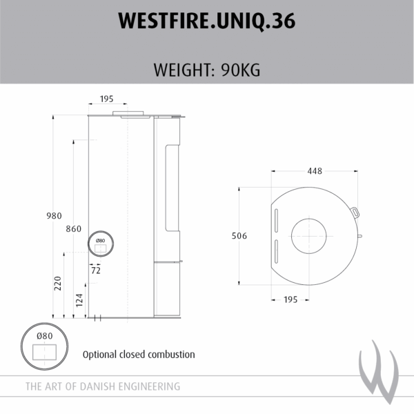 Westfire Uniq 36 SE Wood Burning Stove - Image 2