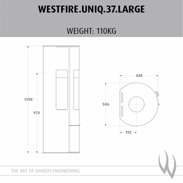 Westfire Uniq 37 SE Large Woodburning Stove - Image 3