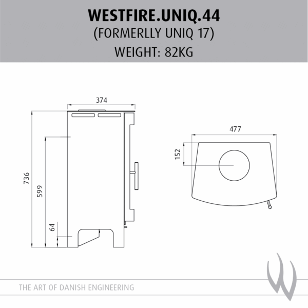 Westfire Uniq 44 SE Woodburning Stove - Image 3