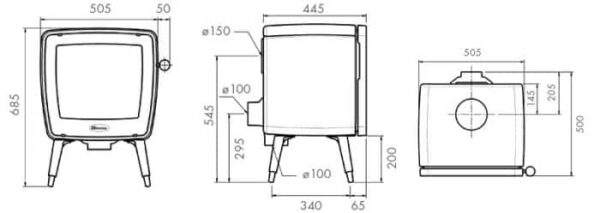 Dovre Vintage 35 Woodburning Stove - Image 5