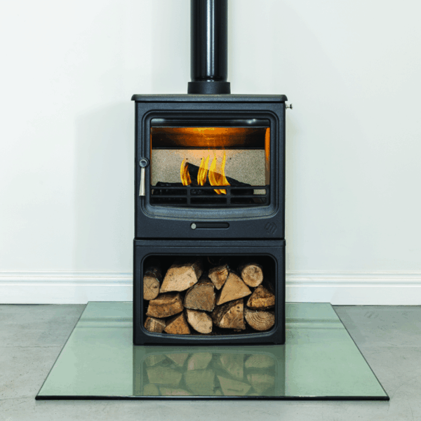 F2 Fires Vue Landscape with Logstore Multifuel Stove