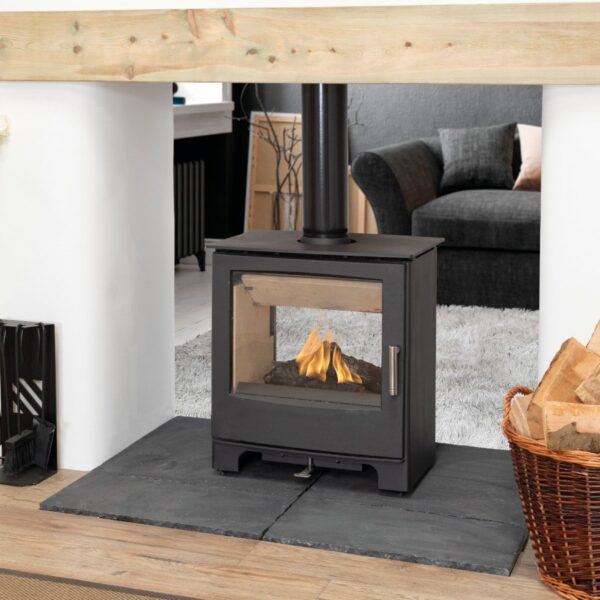 Mendip Woodland SE Double Sided Woodburning Stove