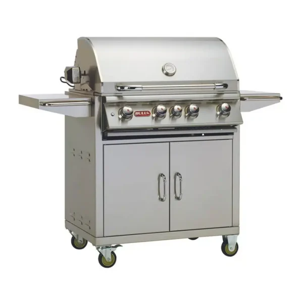 Bull Angus 80cm Grill Cart With Lights and Rotisserie