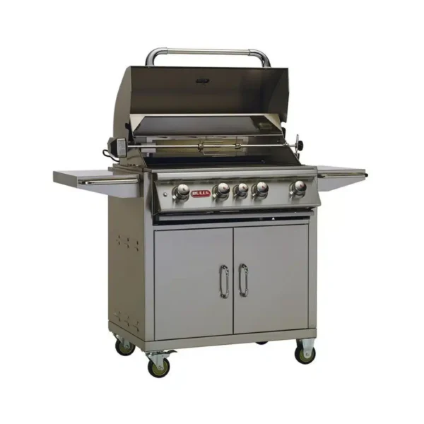 Bull Angus 80cm Grill Cart With Lights and Rotisserie - Image 2