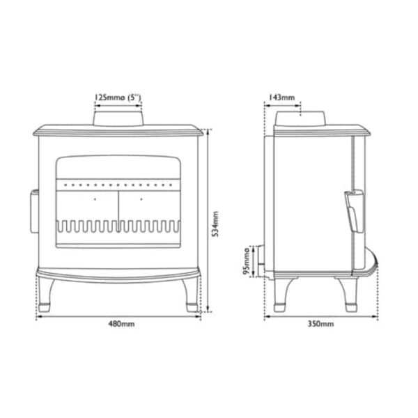 Carron ECO 5kW Multi Fuel Stove - Image 8