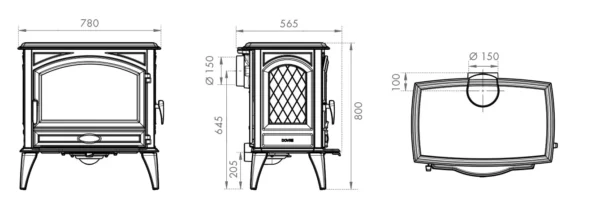 Dovre 760WD Woodburning Stove - Image 5