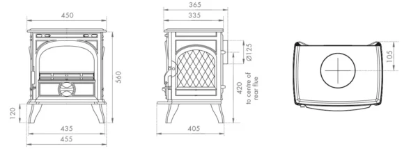 Dovre 250 Multifuel/Woodburning Stove - Image 5