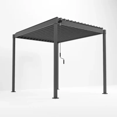 Nova Shadow Metal Pergola 3m x 2.4m Grey Pergola