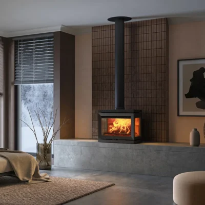 Jotul F520 Woodburner With Low Base