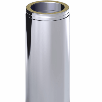Dinak DW Design Twin Wall Flue Straight Length 295mm Stainless Steel