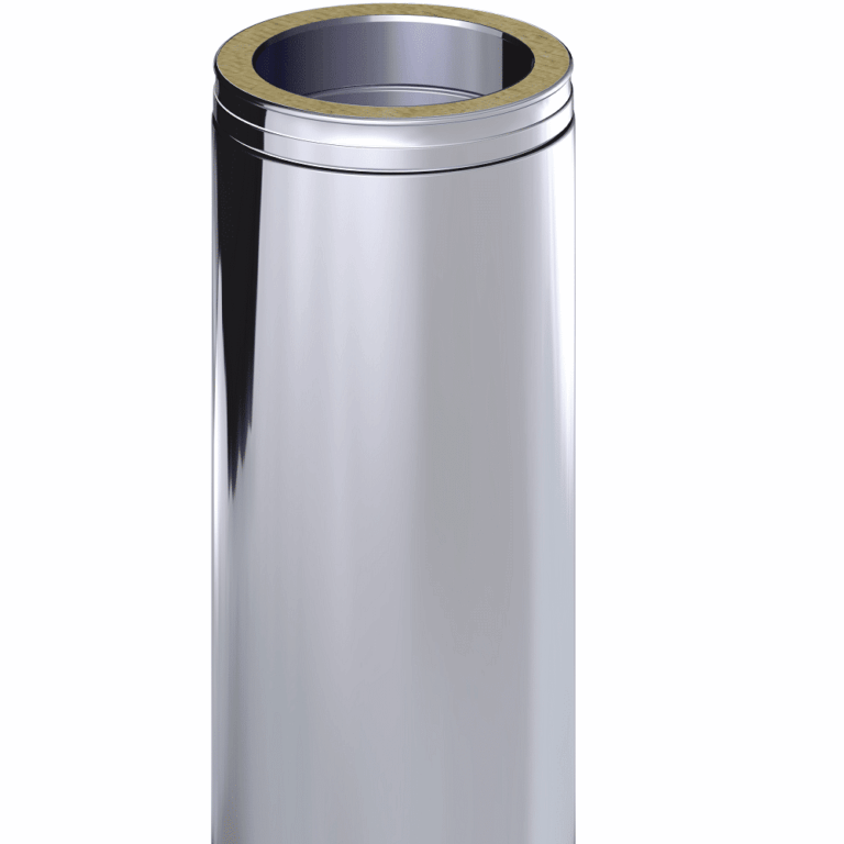 Dinak DW Design Twin Wall Flue Straight Length 295mm Stainless Steel