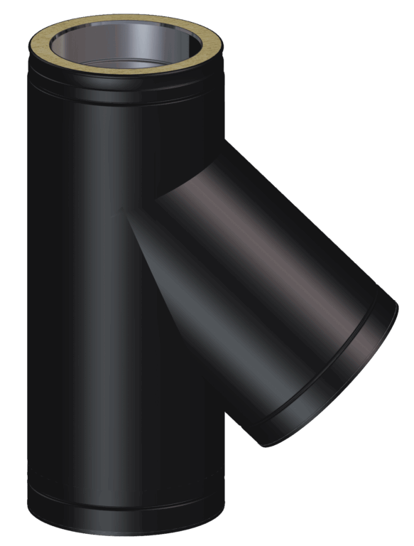 Dinak DW Design Twin Wall Flue 135 Degree Tee