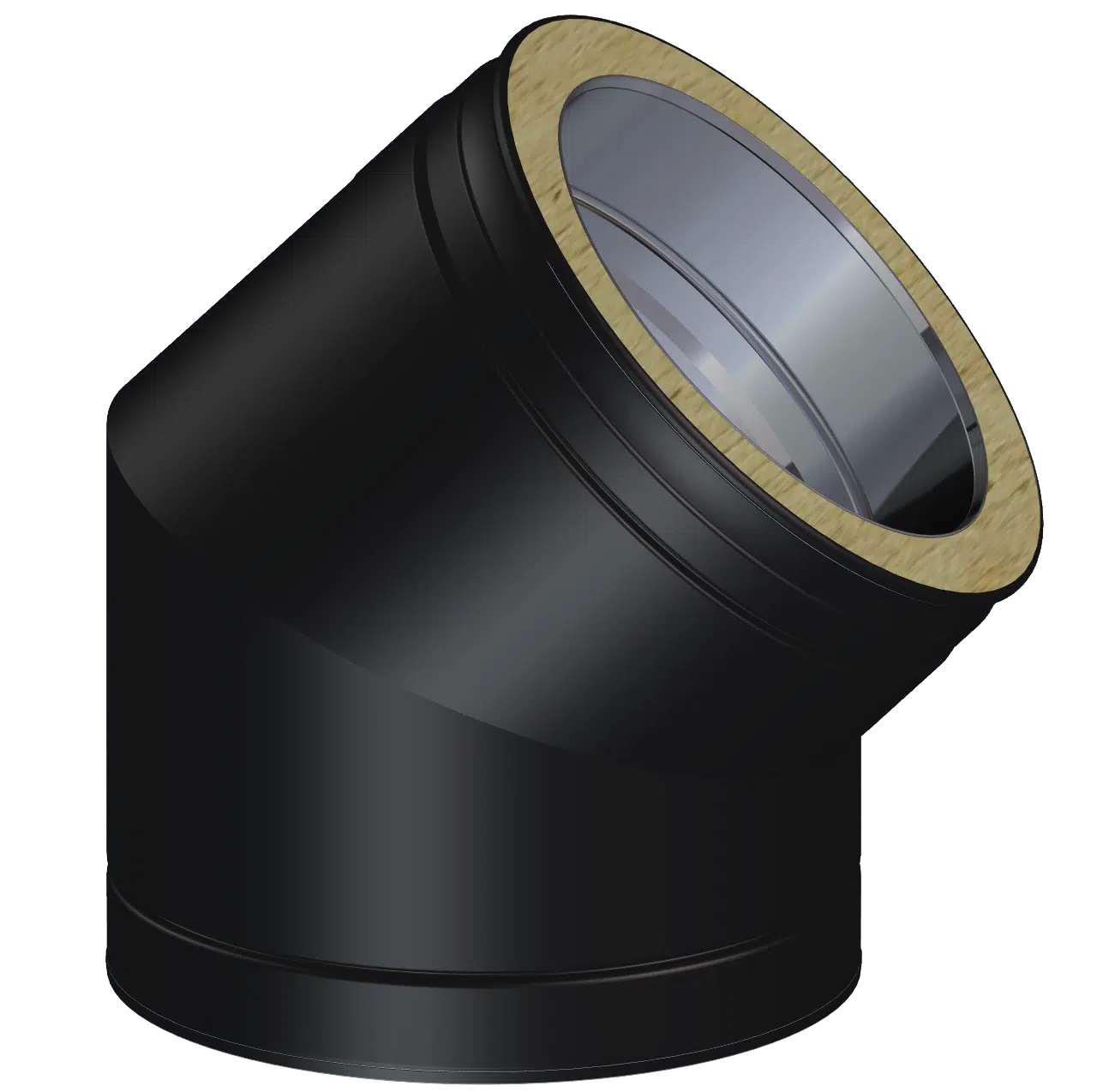 Dinak DW Design Twin Wall Flue 45 Degree Elbow