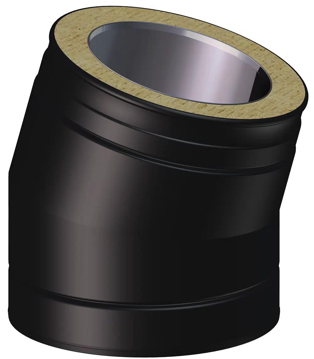 Dinak DW Design Twin Wall Flue 15 Degree Elbow