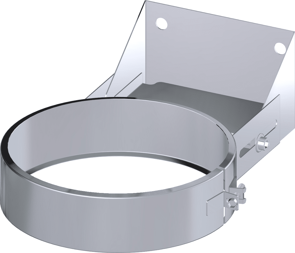 Dinak DW Design Twin Wall Adjustable Wall Support 70-120mm Stainless Steel