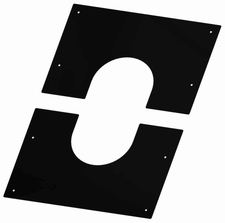 Dinak DW Design Twin Wall Square Wall Finishing Plate 0/30 Degree