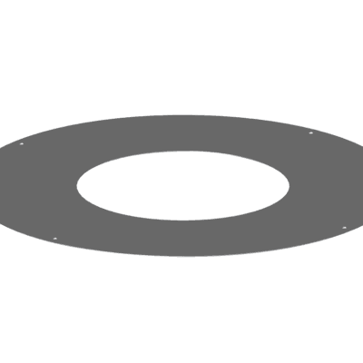 Dinak DW Design Twin Wall Rounded Finishing Plate Stainless Steel