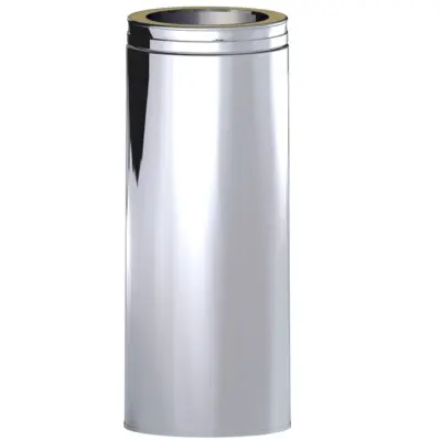 Dinak DW Design Twin Wall Insulated Adapter 500mm Stainless Steel