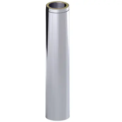 Dinak DW Design Twin Wall Insulated Adapter 1000mm Stainless Steel