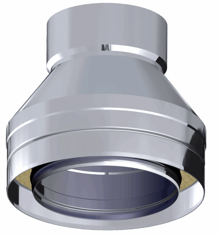 Dinak DW Design Twin Wall Adaptor DW Design - SW Stainless Steel