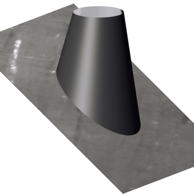 Dinak DW Design Twin Wall Adjustable Flashing 30/45 Degree Black