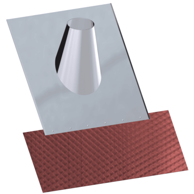 Dinak DW Design Twin Wall Terminal 30/45 Degree For Tiled Roofs Stainless Steel