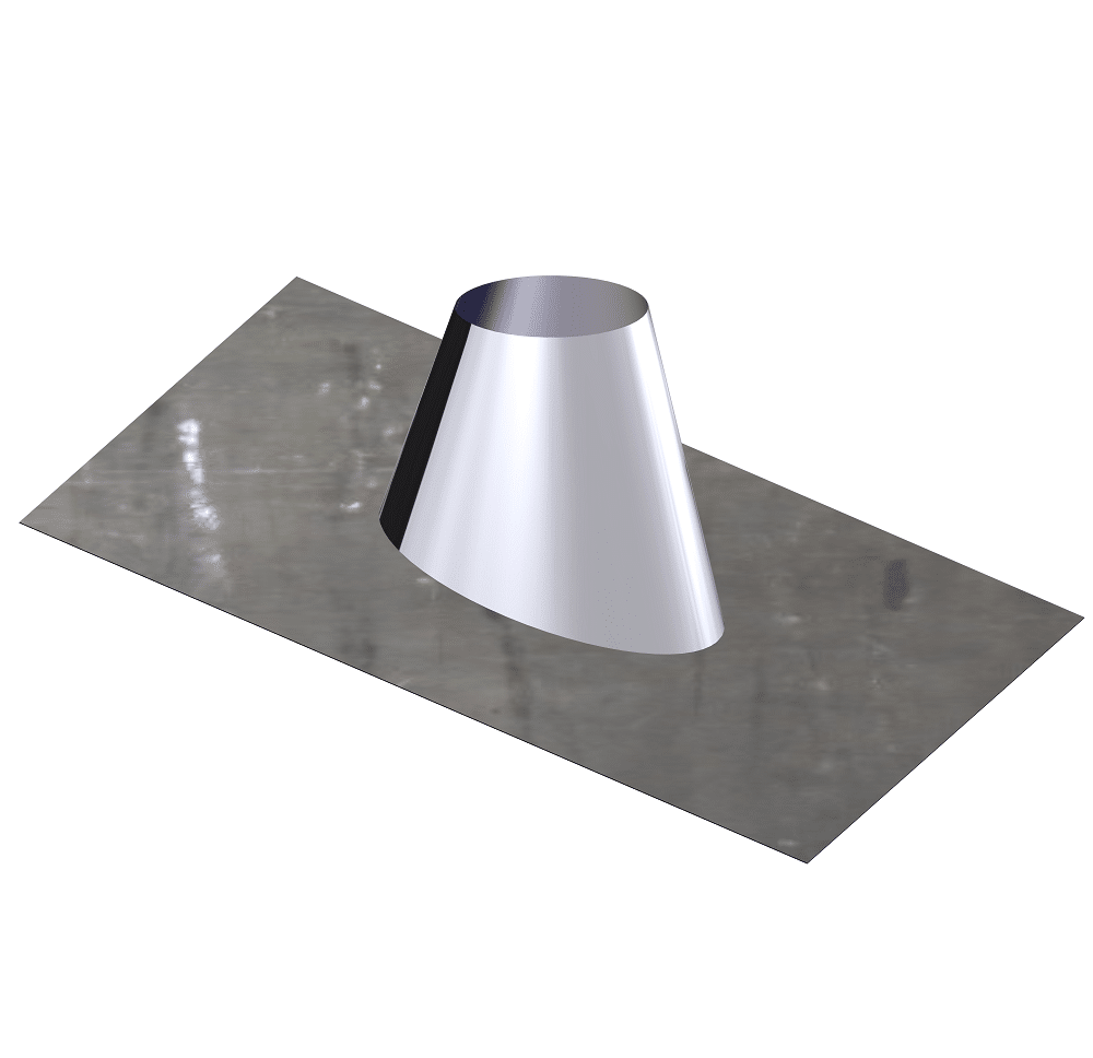 Dinak DW Design Twin Wall Adjustable Flashing 5/30 Degree Stainless Steel