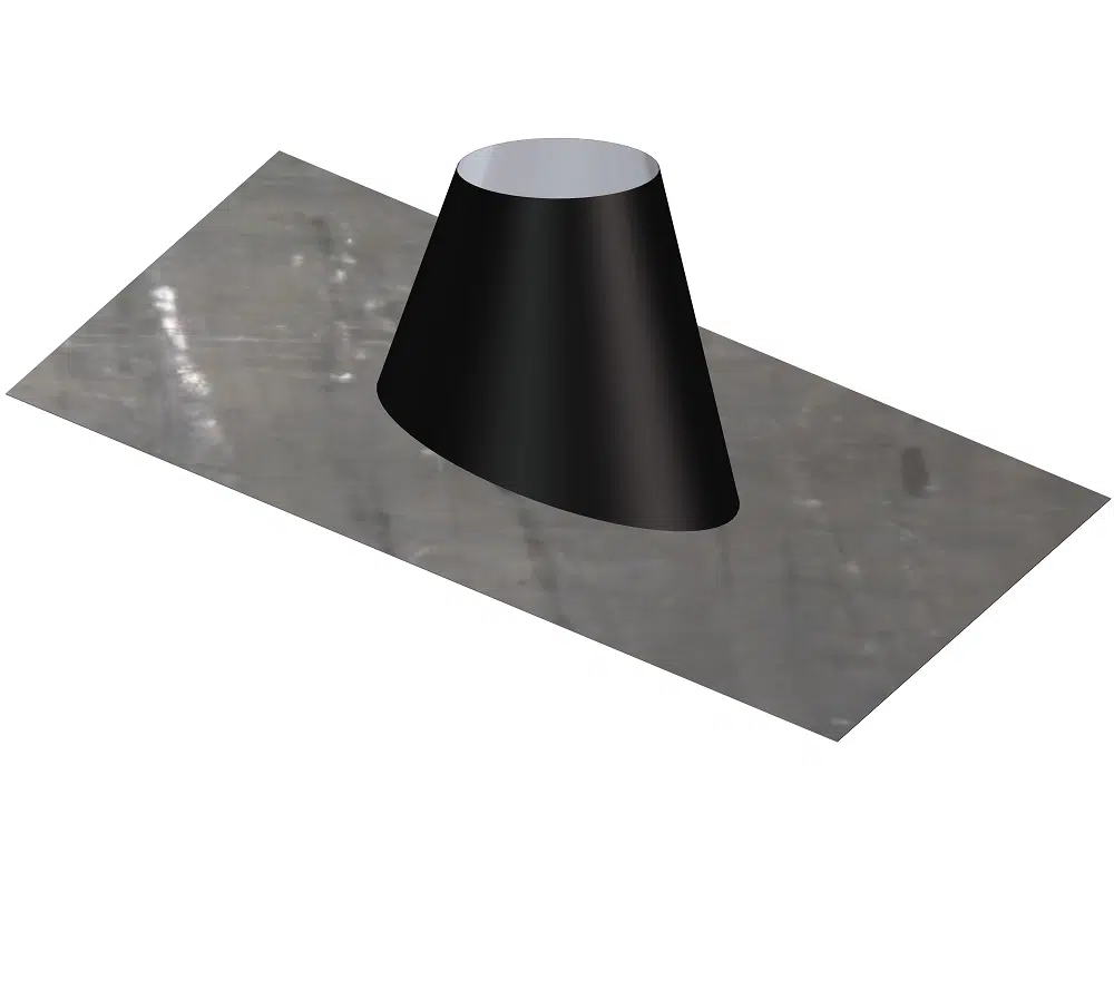 Dinak DW Design Twin Wall Adjustable Flashing 5/30 Degree Black