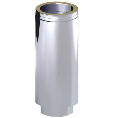 Dinak DW Design Twin Wall Starter Pipe 495-630mm Stainless Steel