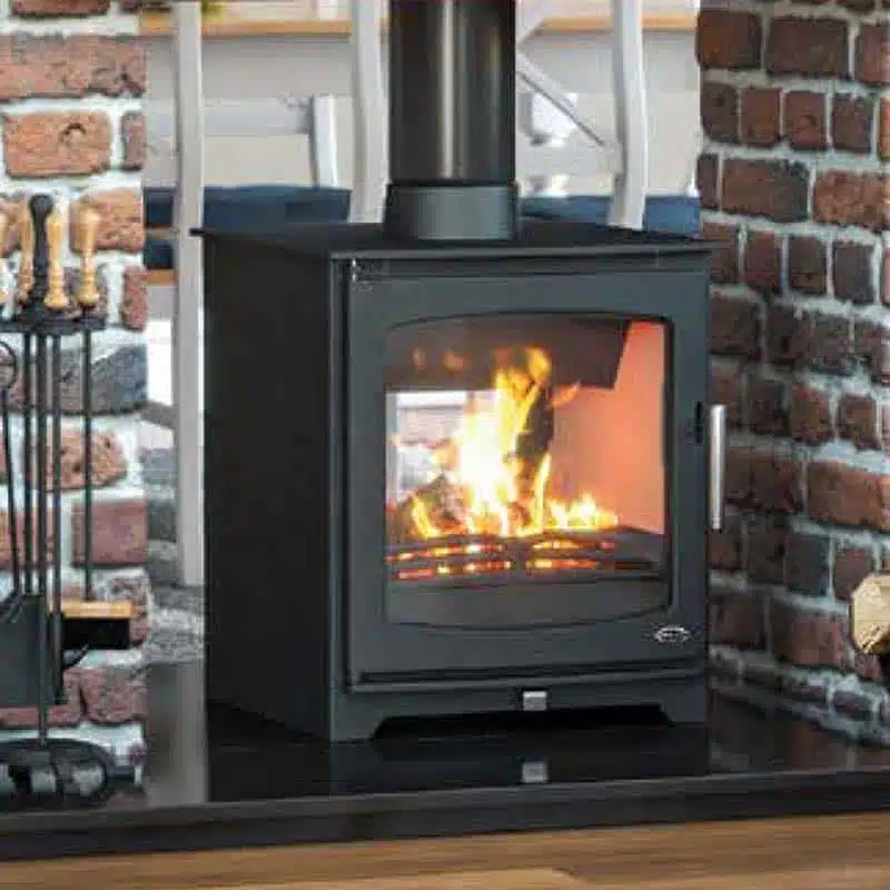 Henley Hazelwood Double Sided Freestanding Woodburning Stove - Image 3