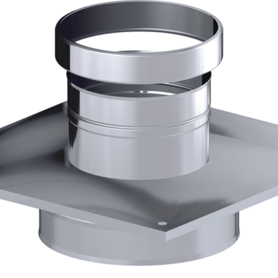 Dinak DW Design Twin Wall Connexion Plate Dinaflex 320x320mm Stainless Steel