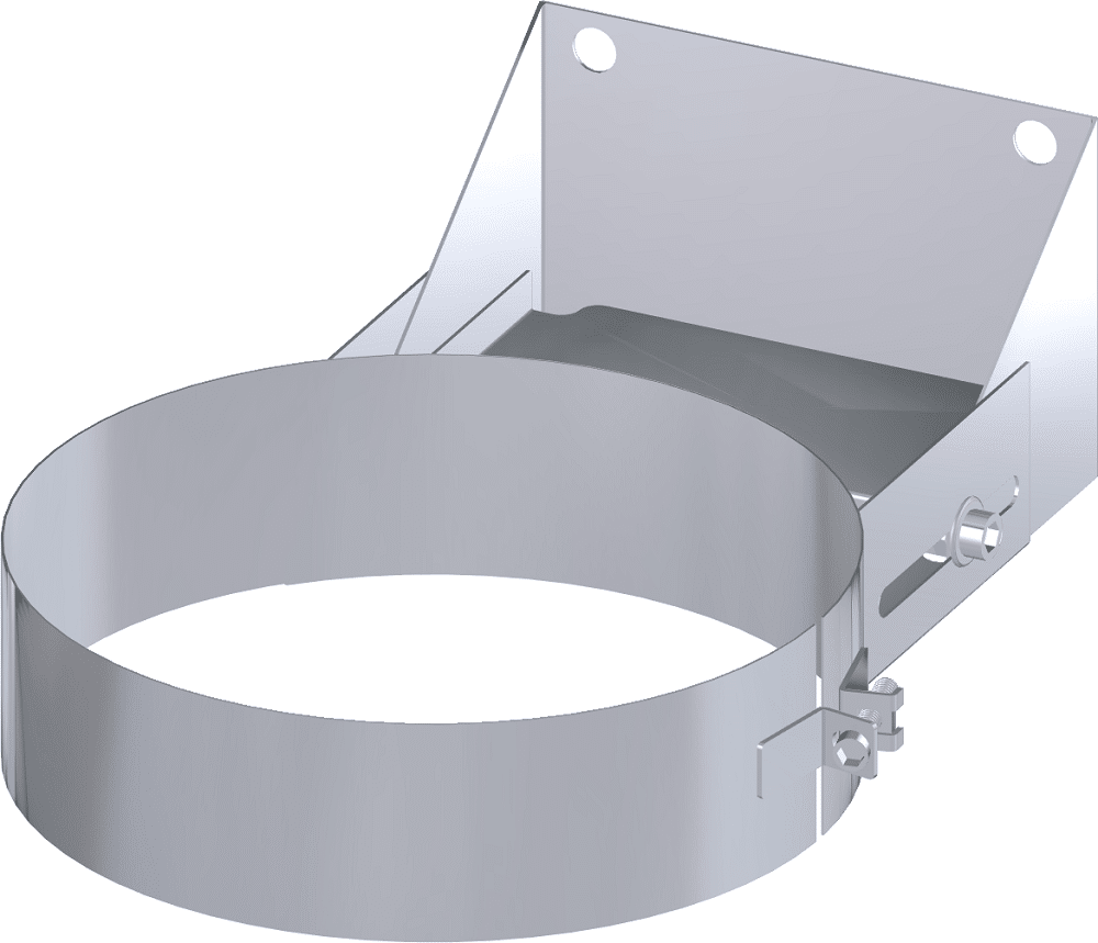 Dinak DW Design Twin Wall Adjustable Wall Support 70-120mm Stainless Steel