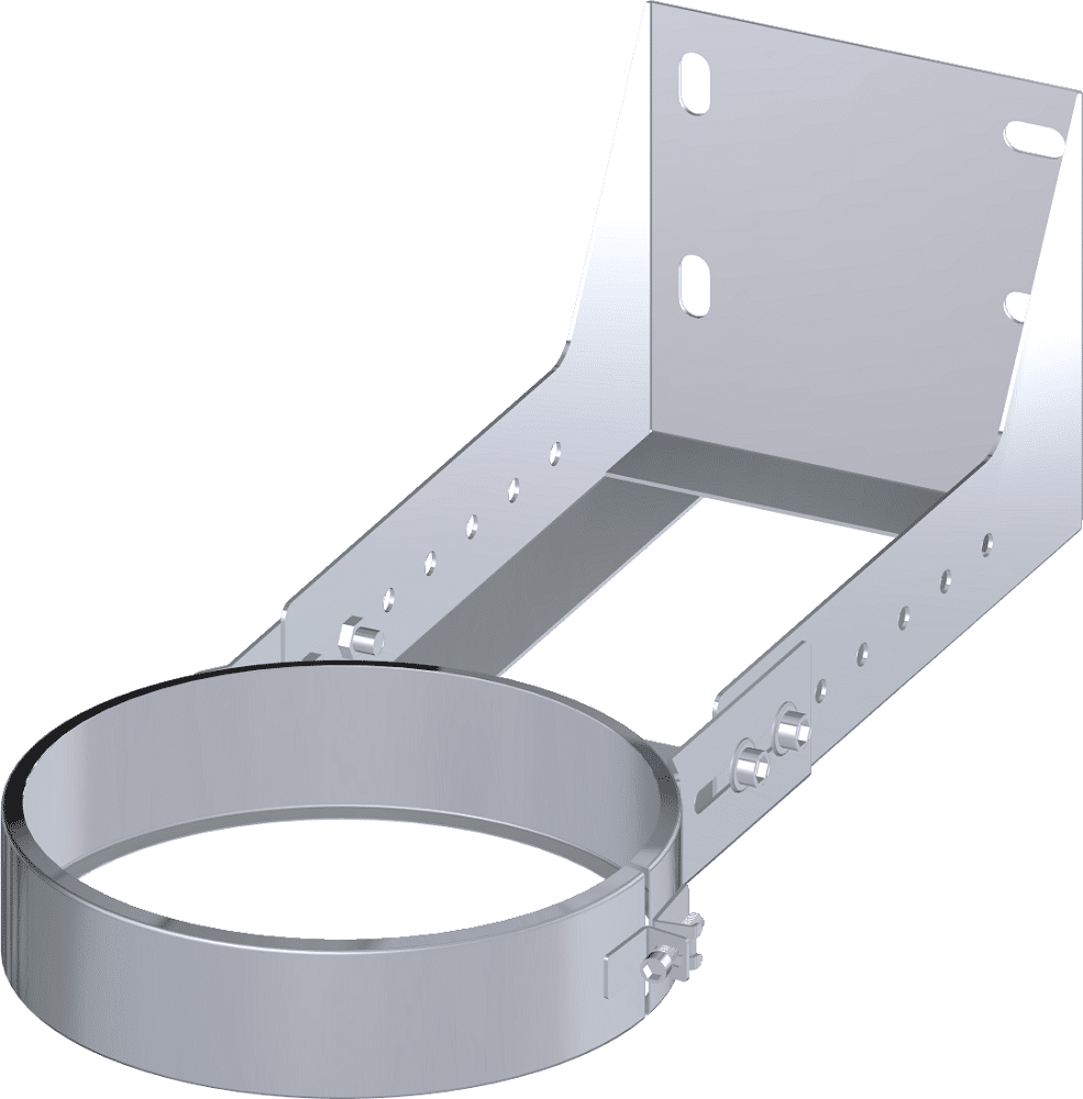 Dinak DW Design Twin Wall Cuttable Short Wall Support 100-250mm Stainless Steel